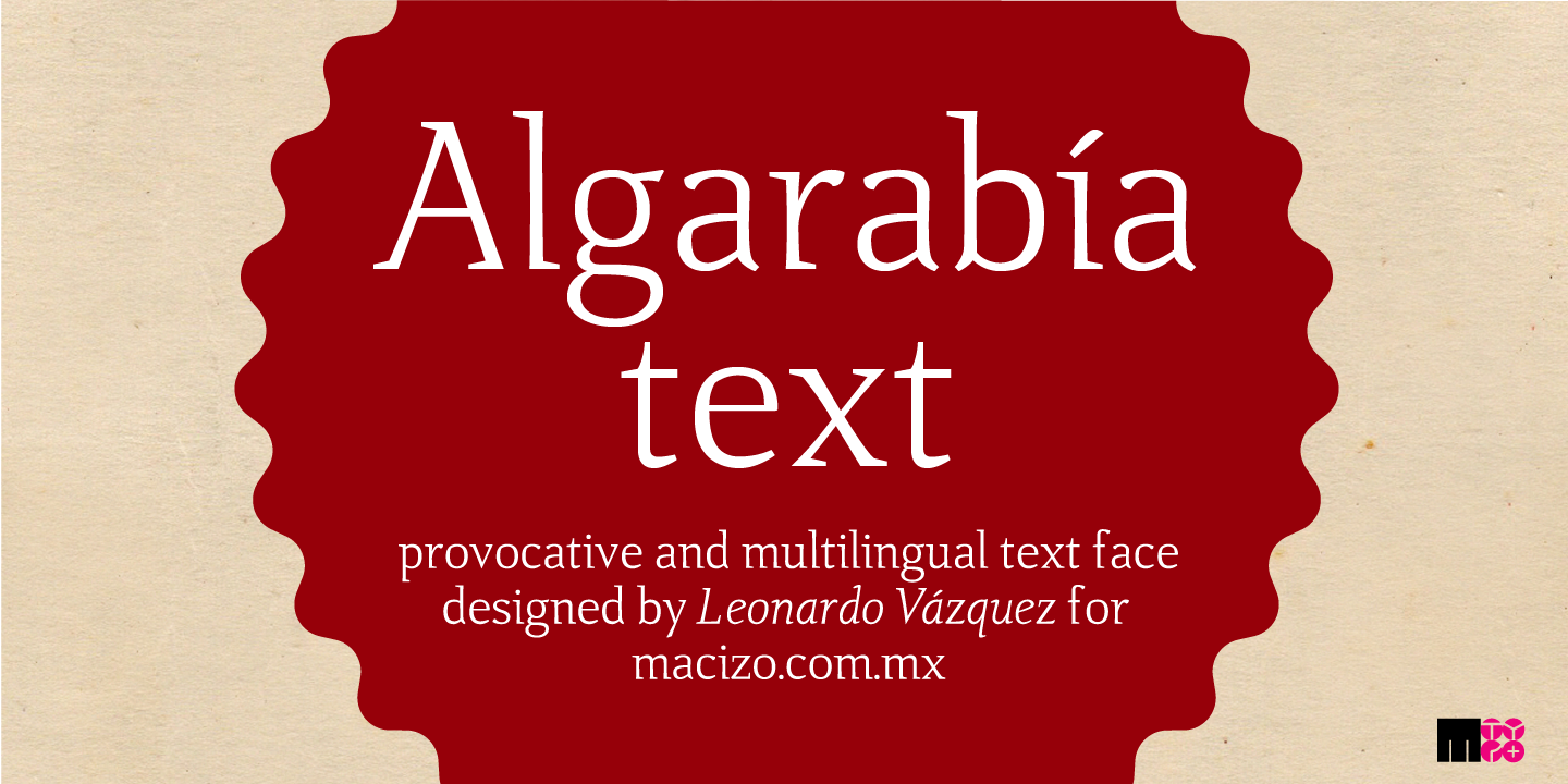 Пример шрифта Algarabia #1